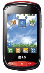 Der Touchscreen des LG T310 Cookie Style hat eine Diagonale von 2,8 Zoll